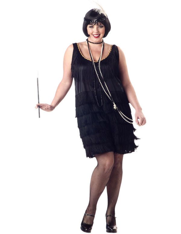 20s Fashion Flapper Jurk (Grote Maat) Vrouw