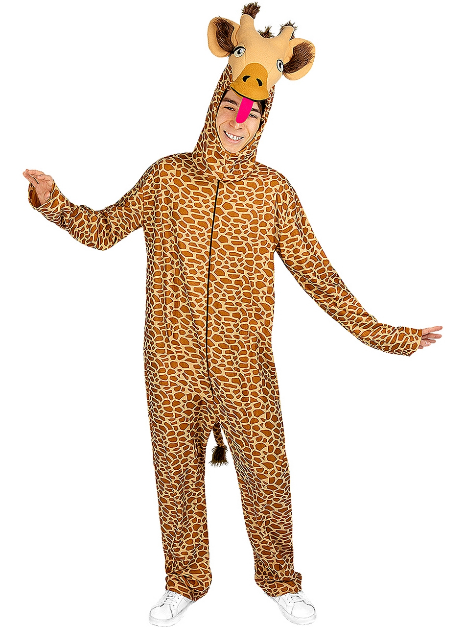 Mega Relaxte Giraffe Onesie Kostuum