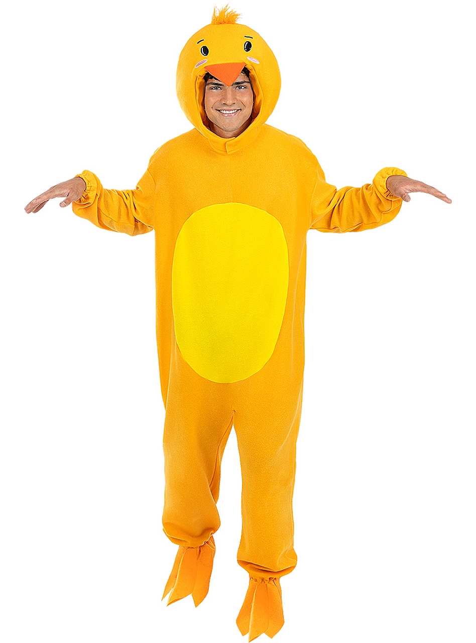 Geel Kuiken Onesie Kostuum