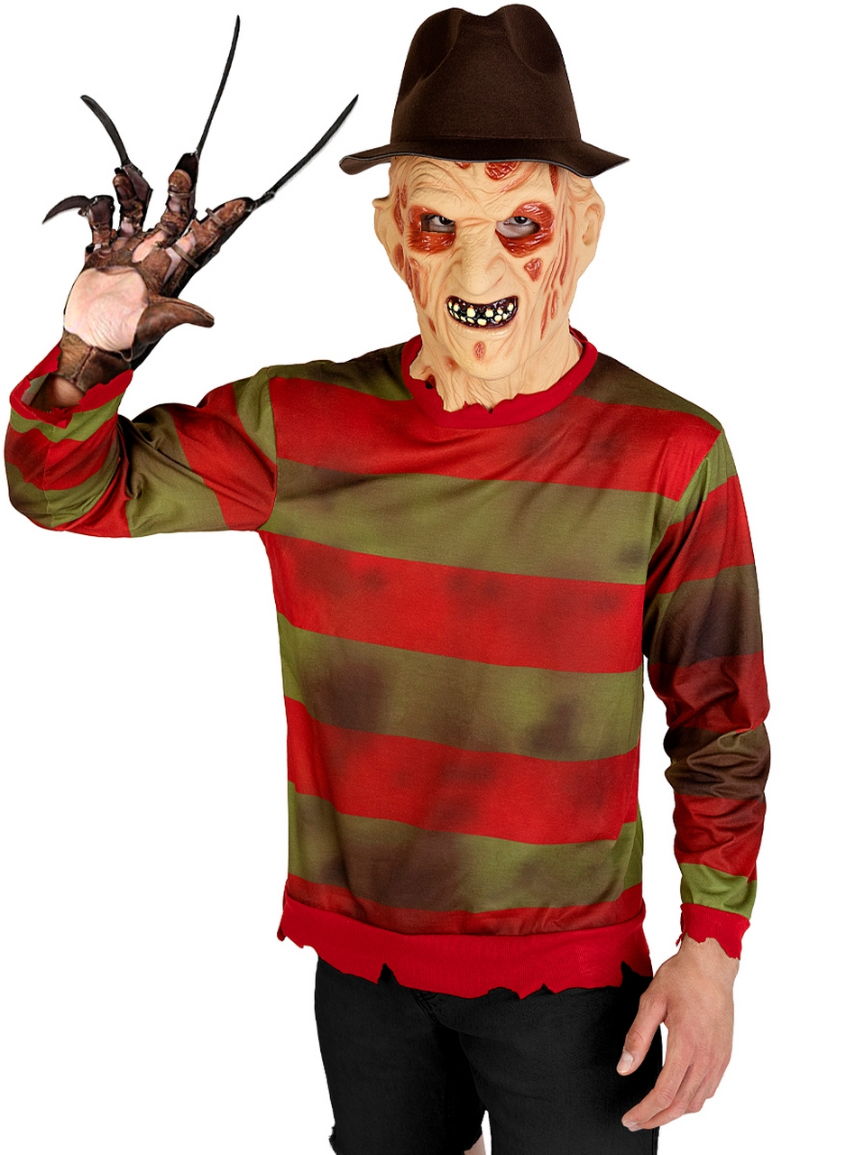 Gestreepte Freddy Krueger Shirt Man