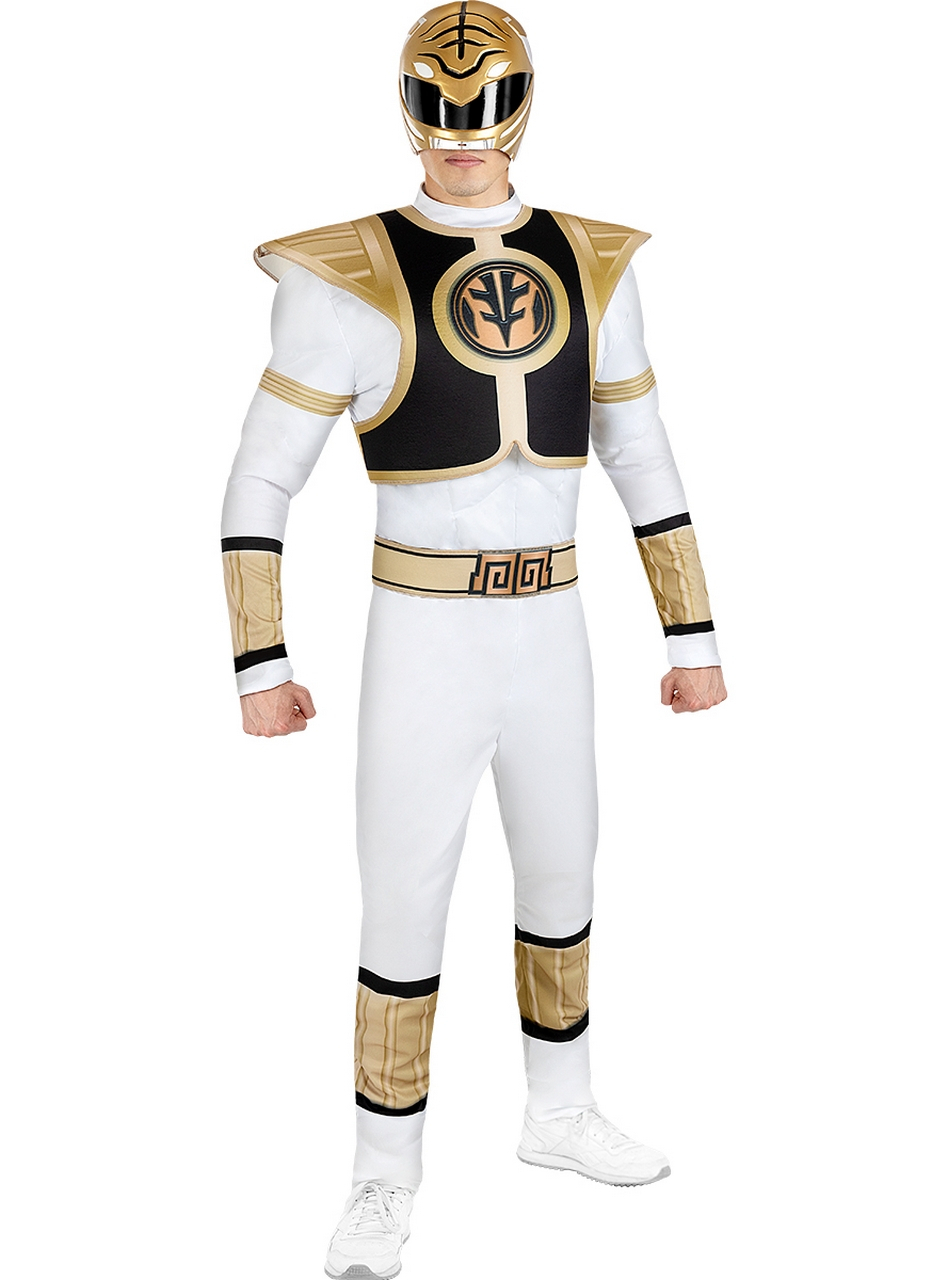 Tommy Witte Moedige Power Ranger Man Kostuum