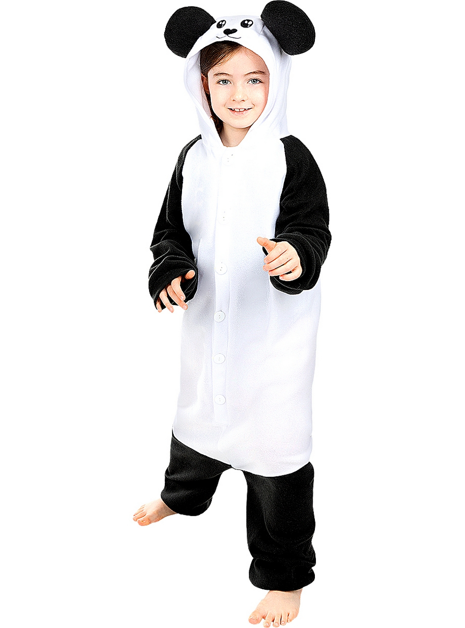 Panda Die Niet Kan Vechten Onesie Kind Kostuum