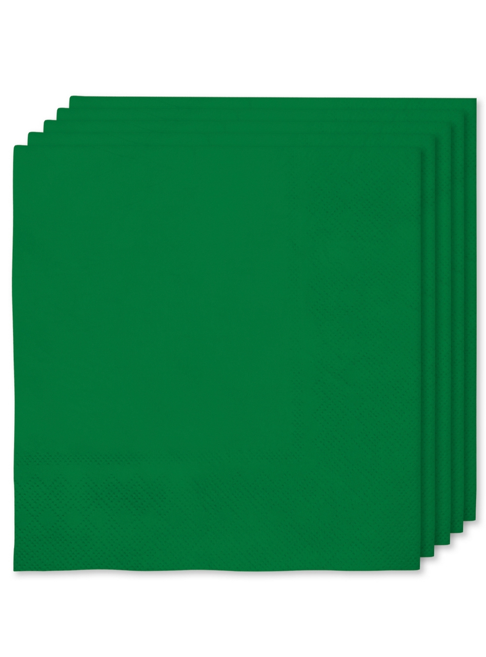 16 Groene Servetten 33x33cm