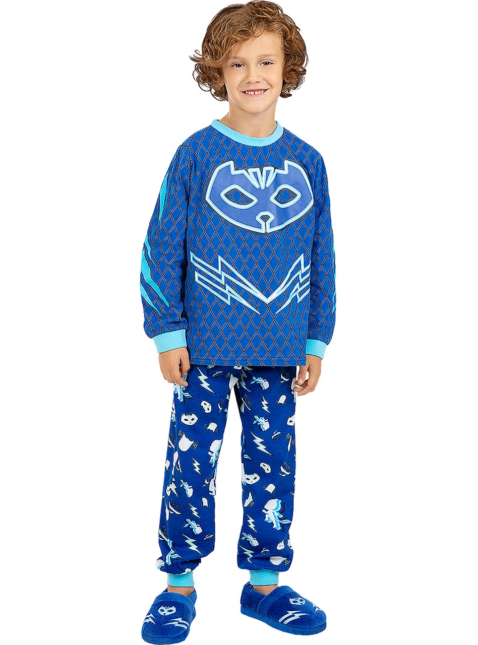 Catboy Pyjama Pj Masks Blauw Kind Kostuum