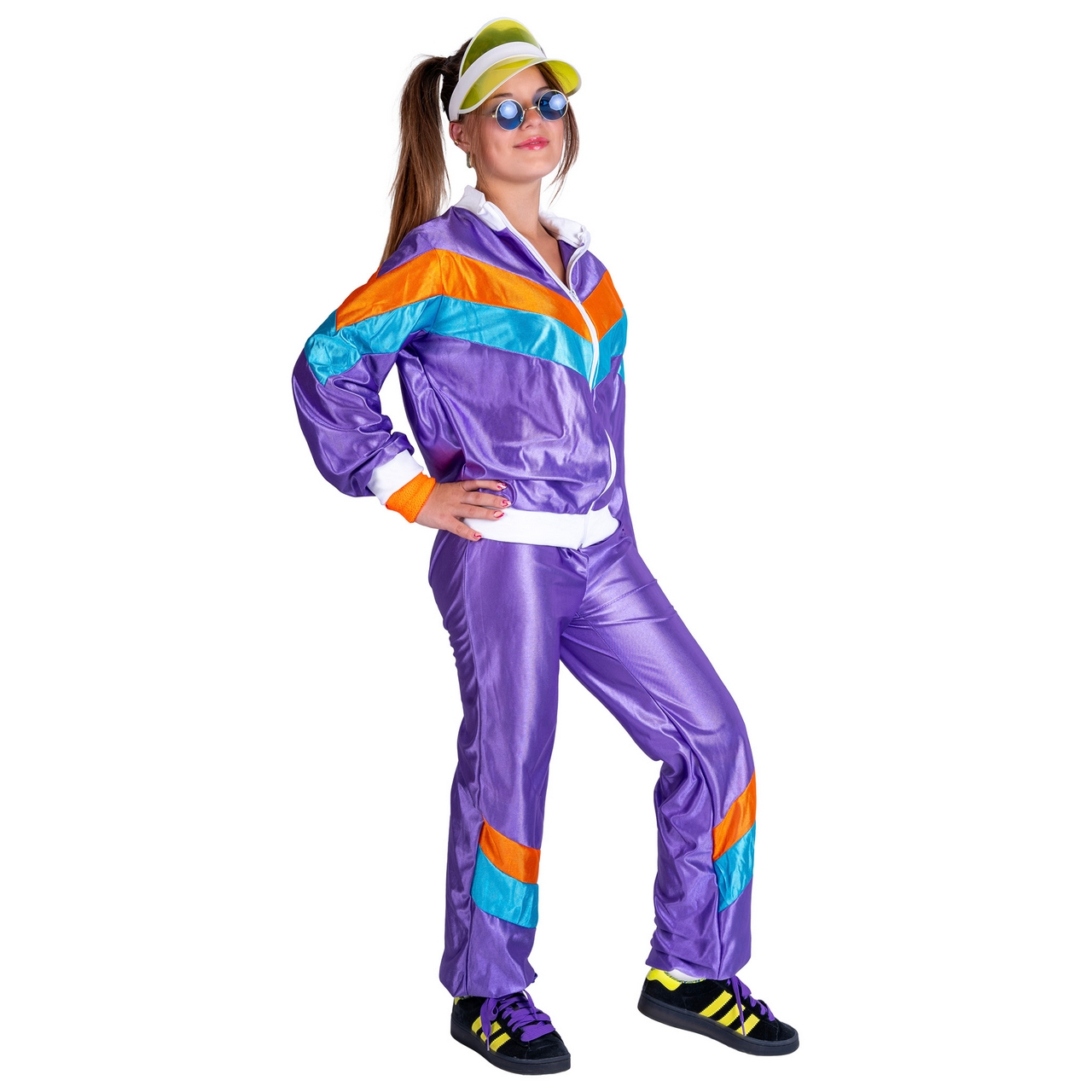 Purple Power Jogging Vrouw Kostuum