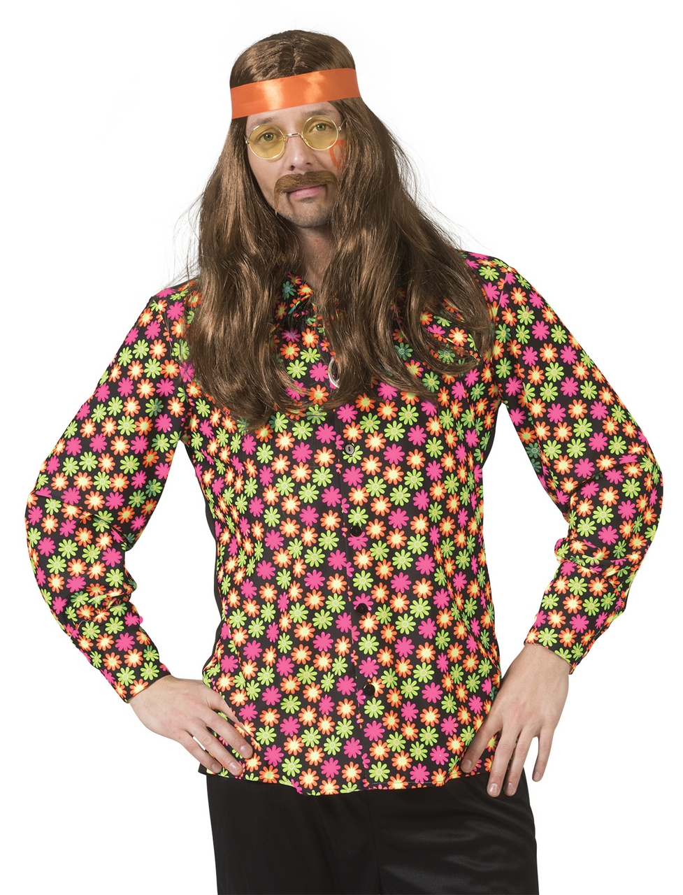 Fluor Flower Power Goes Disco Shirt Man