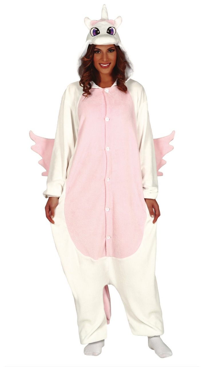 Fantastische Eenhoorn Pyjama Roze Vrouw Kostuum