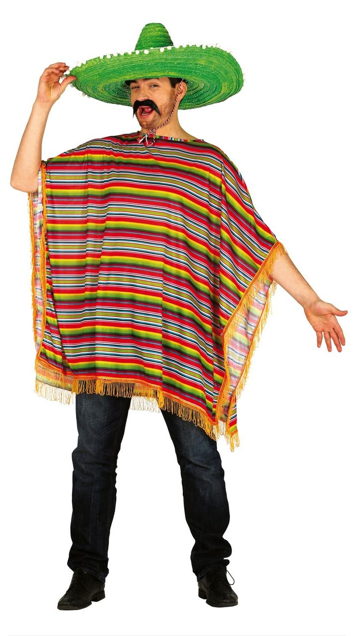 Mexicaanse Fiesta Poncho Kostuum