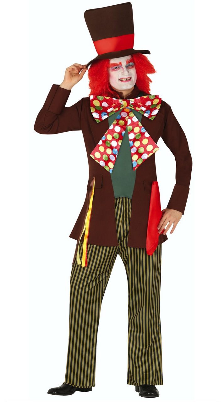 Knettergekke Mad Hatter Wonderland Man Kostuum