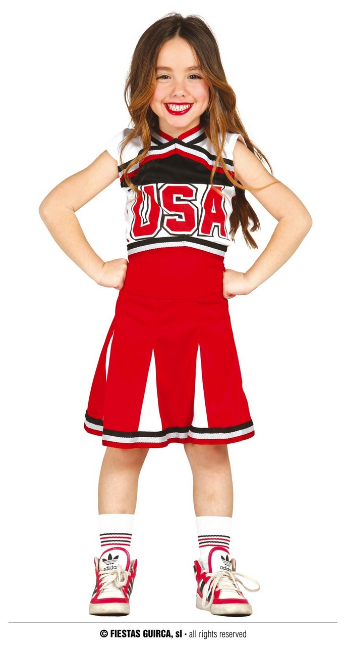 USA Cheerleader High School Teach Meisje Kostuum