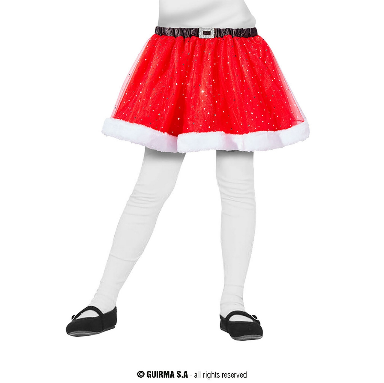 Glitter Tutu Little Santa Rood Kind Meisje