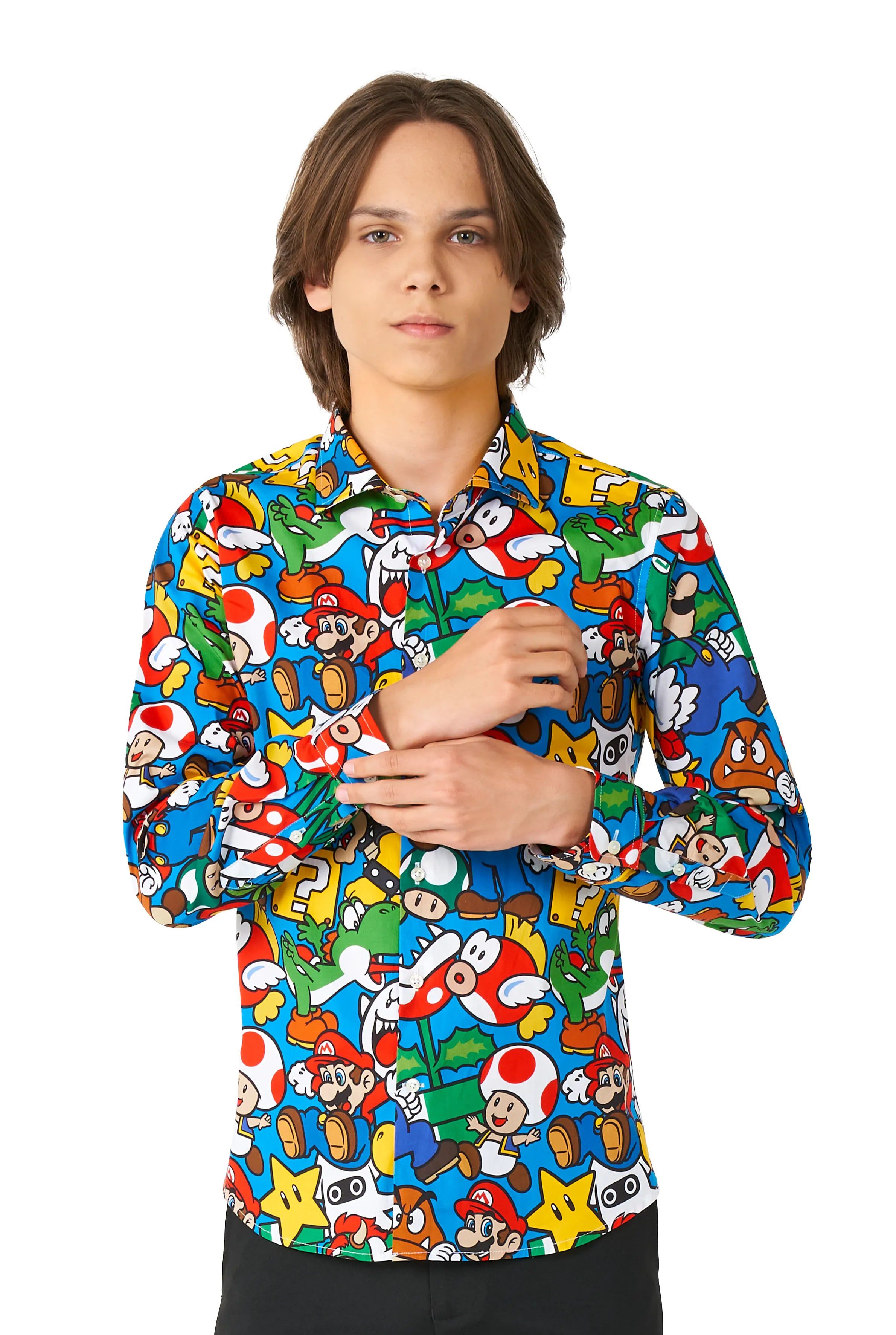 Teen Boys Super Mario Gamers Only Blouse Jongen