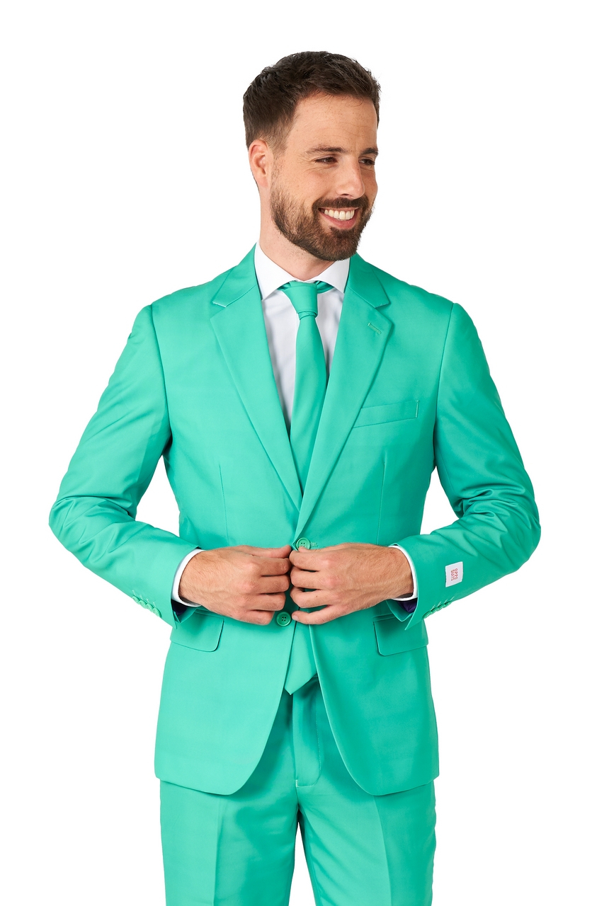 Sportief Trendy Turquoise Man Kostuum