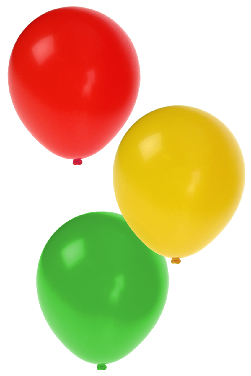 Latex Ballonnen Rood Geel Groen 25cm 100 Stuks