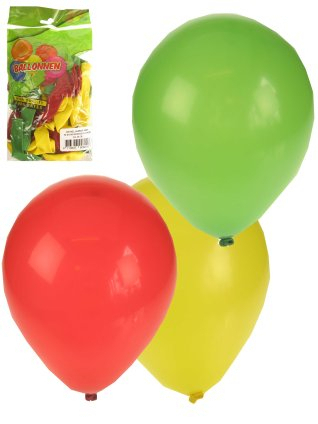 Latex Ballonnen Rood Geel Groen 20cm 50 Stuks