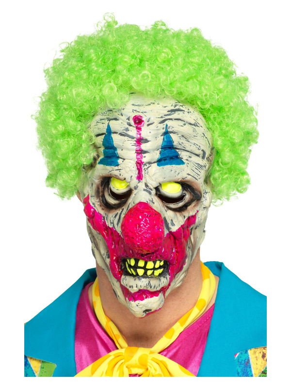 Uv Black Light Creepy Clown Masker