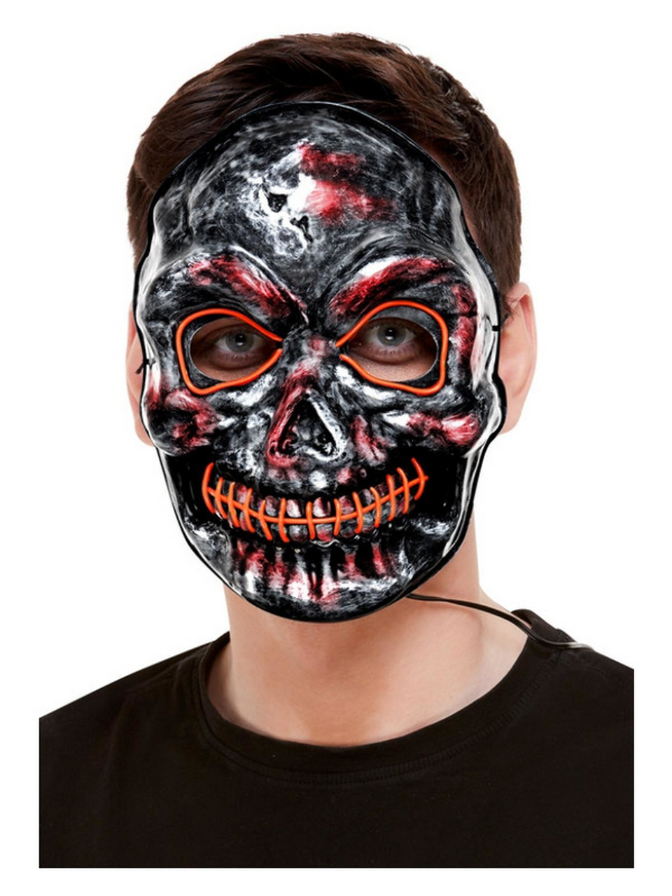 Lichtgevend Scary Zilveren Skelet Masker