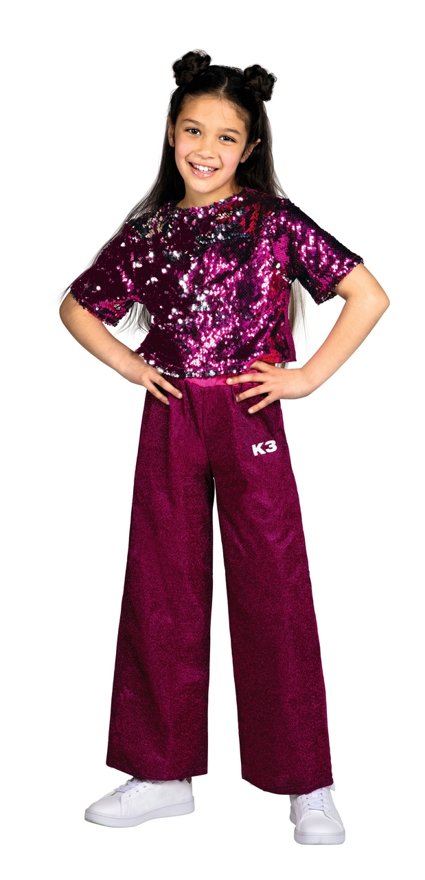 K3 Glitteroutfit Roze Meisje Kostuum