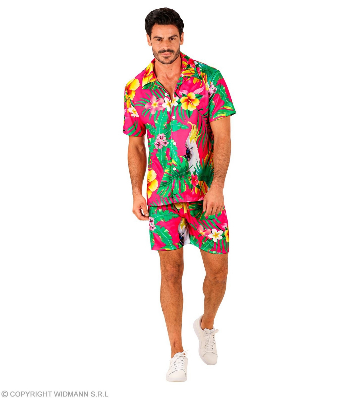 Tropical Summer Heat Roze Man Kostuum