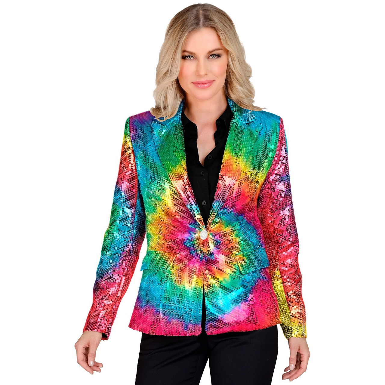 Pailletten Blazer Hippie Fun Circles Vrouw