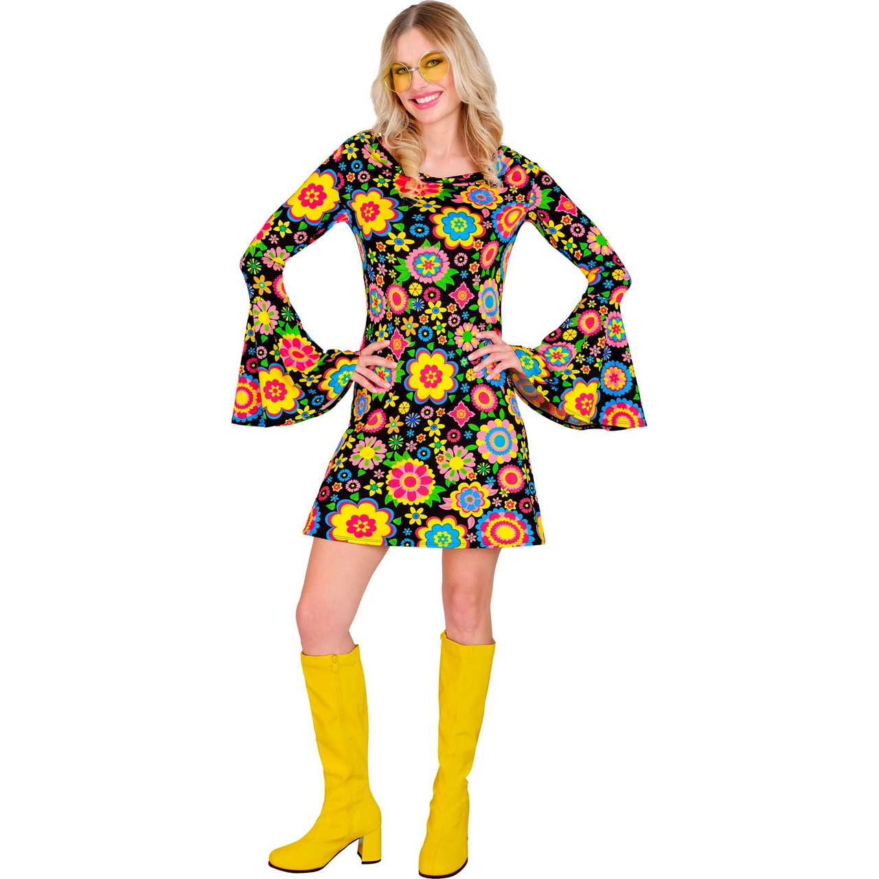 So Into The 60s Jurk Flower Love Vrouw