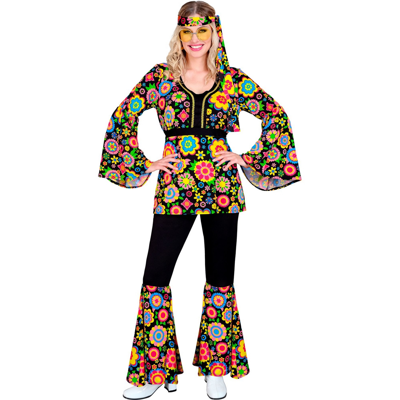 Dancing Flower Hippie Jaren 60 Style Vrouw Kostuum