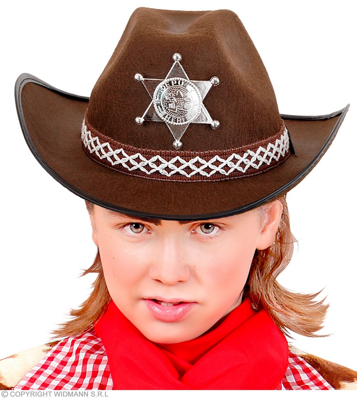 Cowboyhoed Bruin Met Sheriff Ster Kind