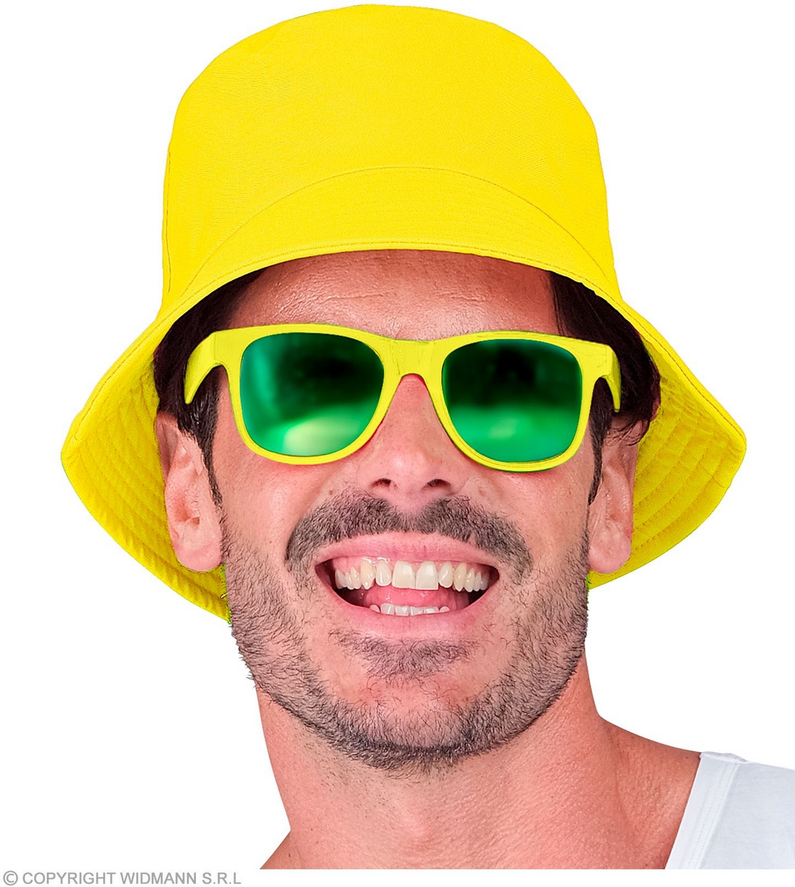 Bucket Hat Neon Geel Pop Festival