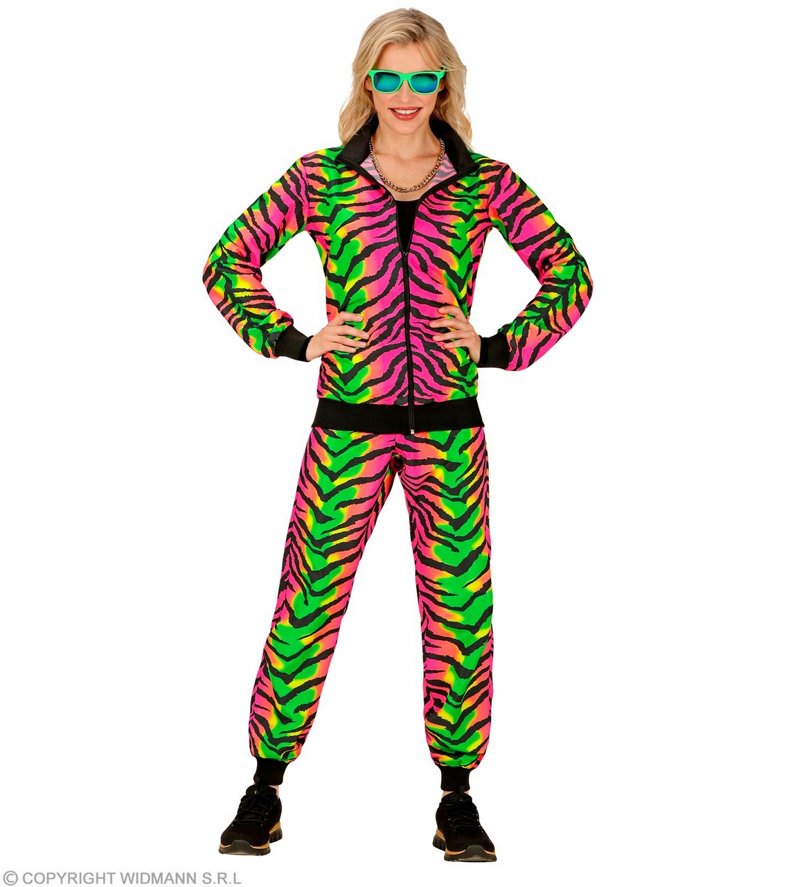 Neon Raving Tiger Trainingspak Kostuum