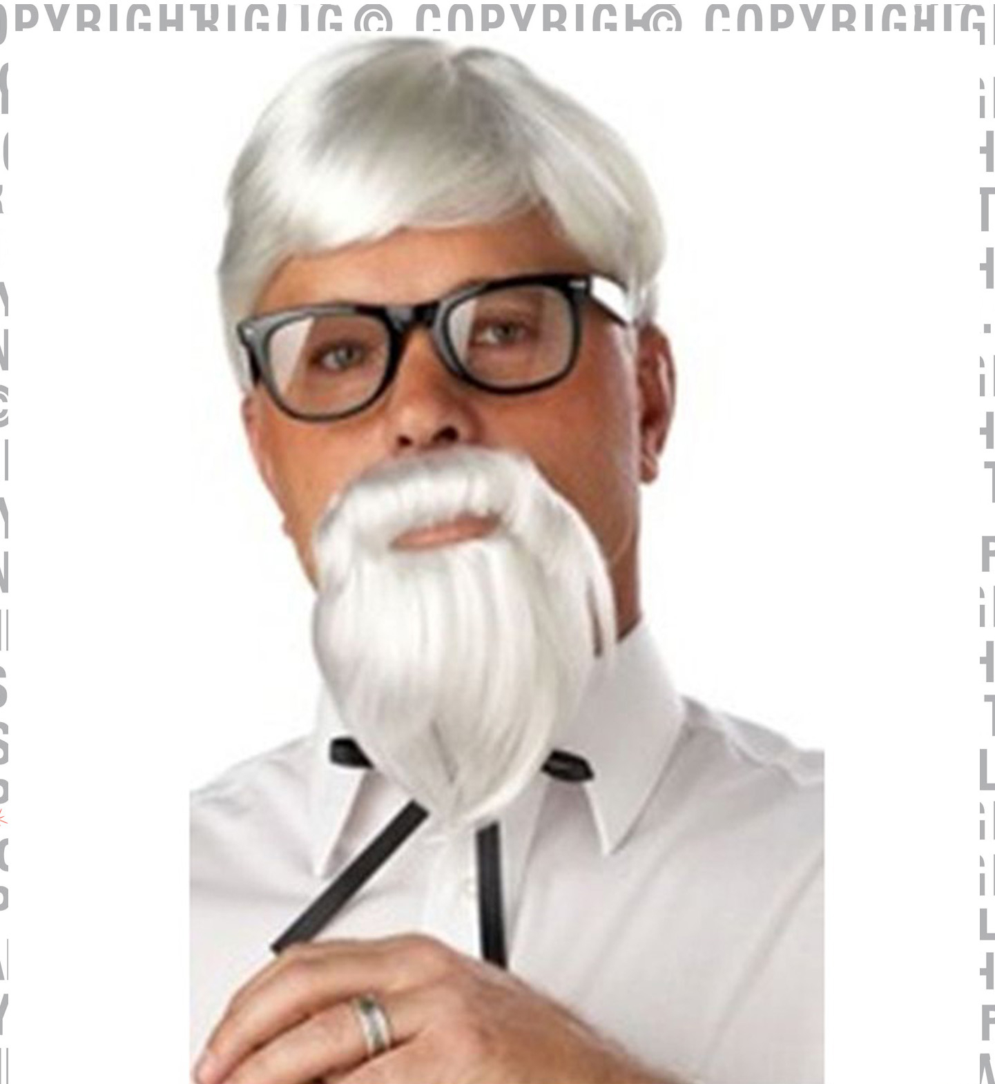 Pruik, Kentucky Met Baard Colonel Sanders