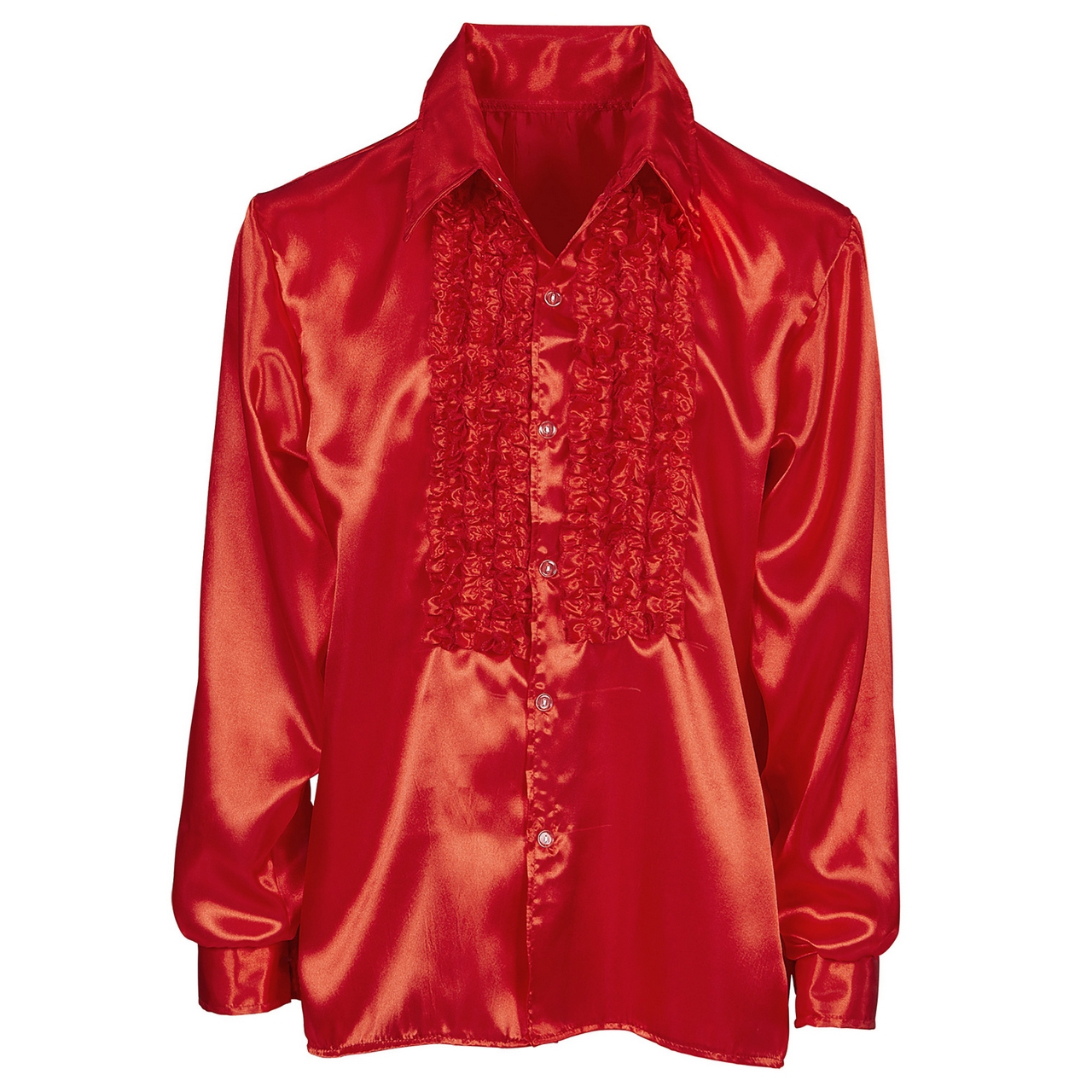 Lekker Foute Rouchenblouse Rood Man