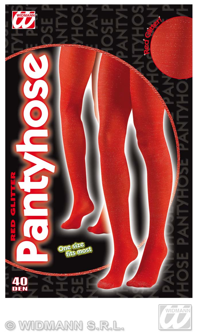 Panty 40den, Glitter Rood