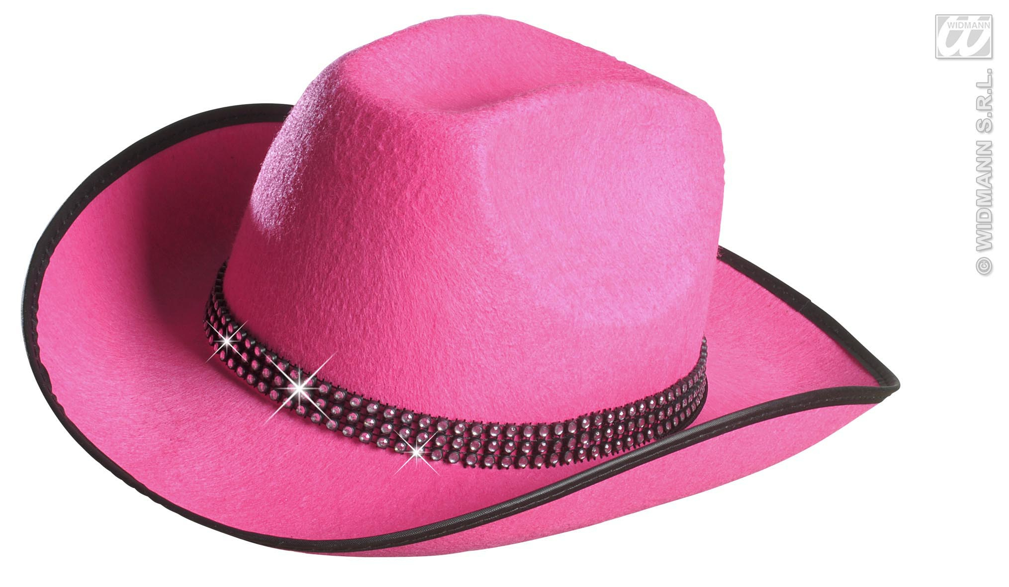 Cowboyhoed Roze Met Strass Band