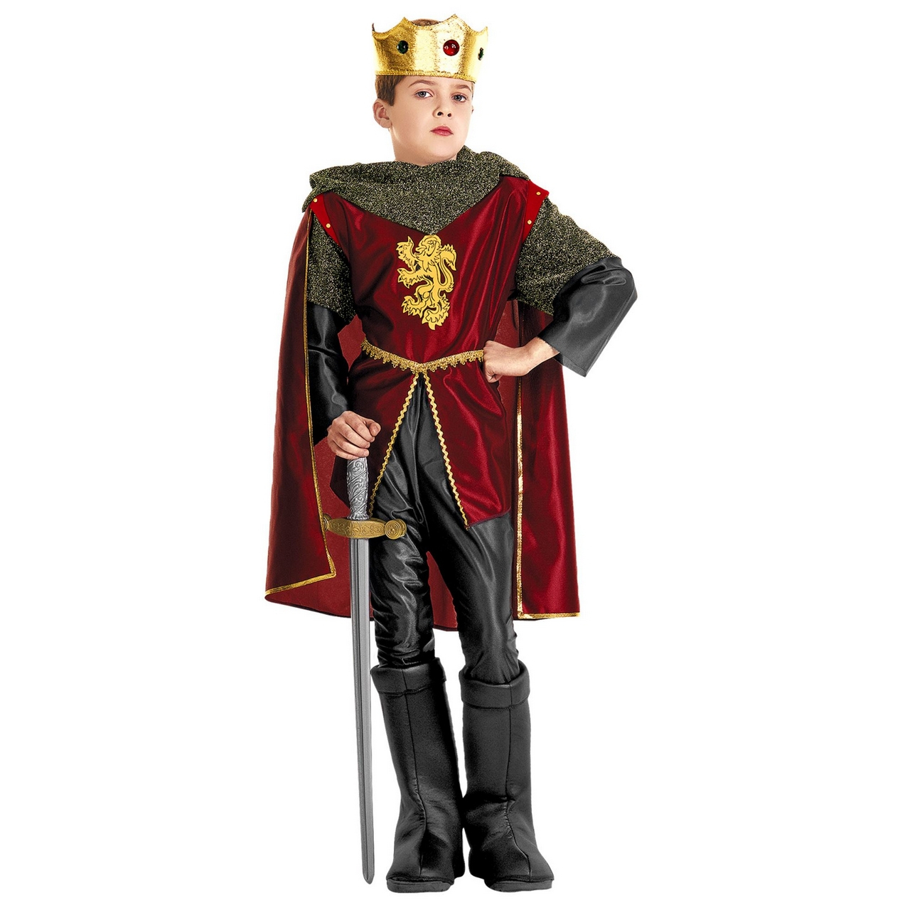 Koning Kind King Arthur Kostuum Jongen