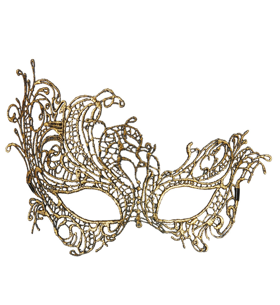 Fantasia Oogmasker Kant, Antiek Goud Barok