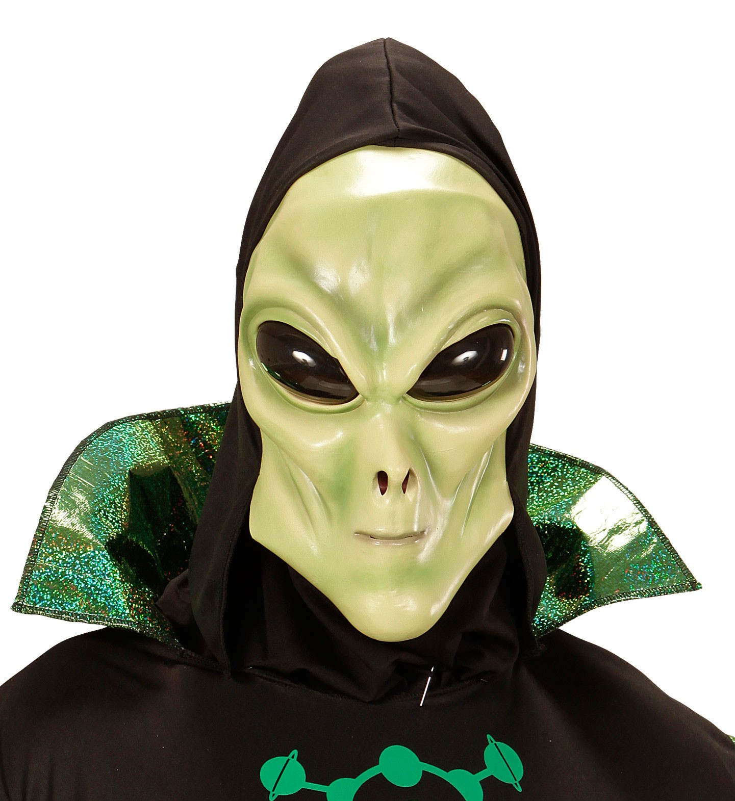 Glubablub Alien Masker Met Kap En Bolle Ogen