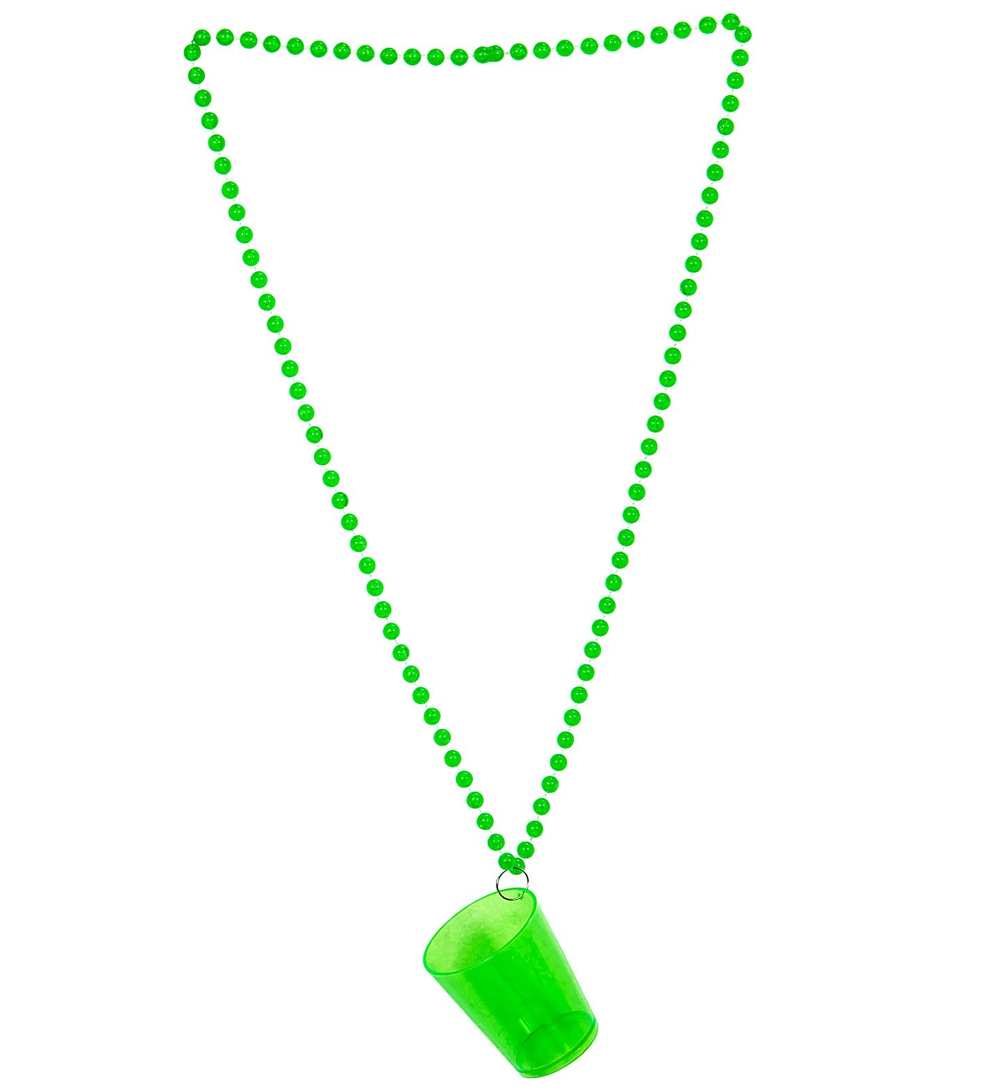 Funky Shot Glas Neon Groen Met Ketting