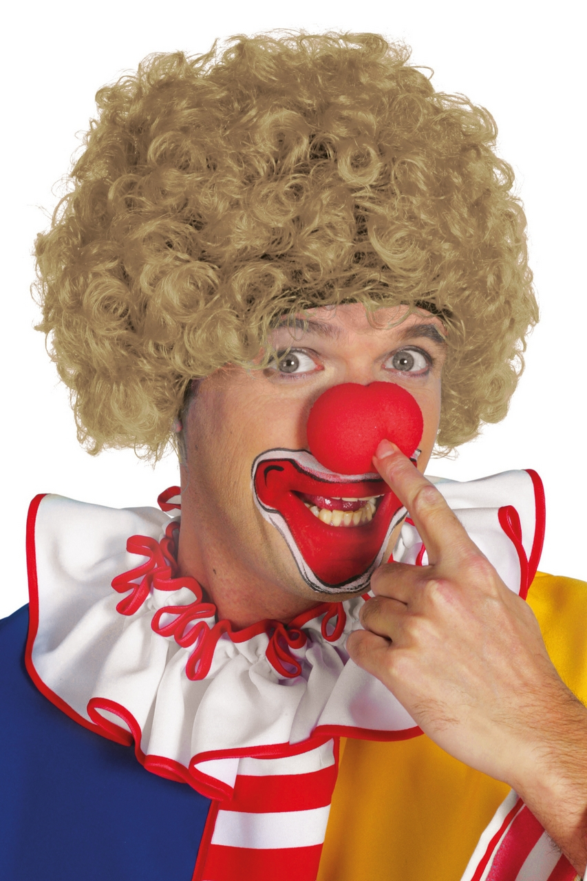 Super Hair Krullenpruik Blonde Clown