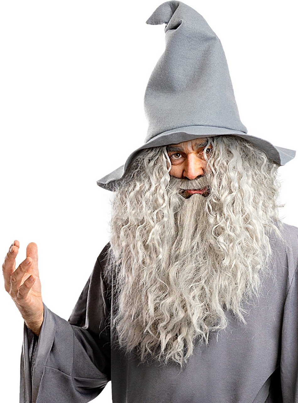 Tovenaar Gandalf Wig Pruik Met Baard