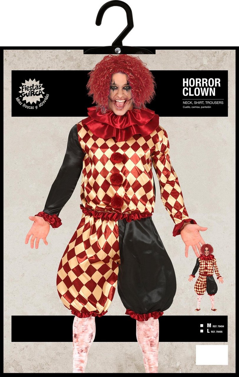 Niet Zo Lollige Clown Man Kostuum ==> Feestkleding365!