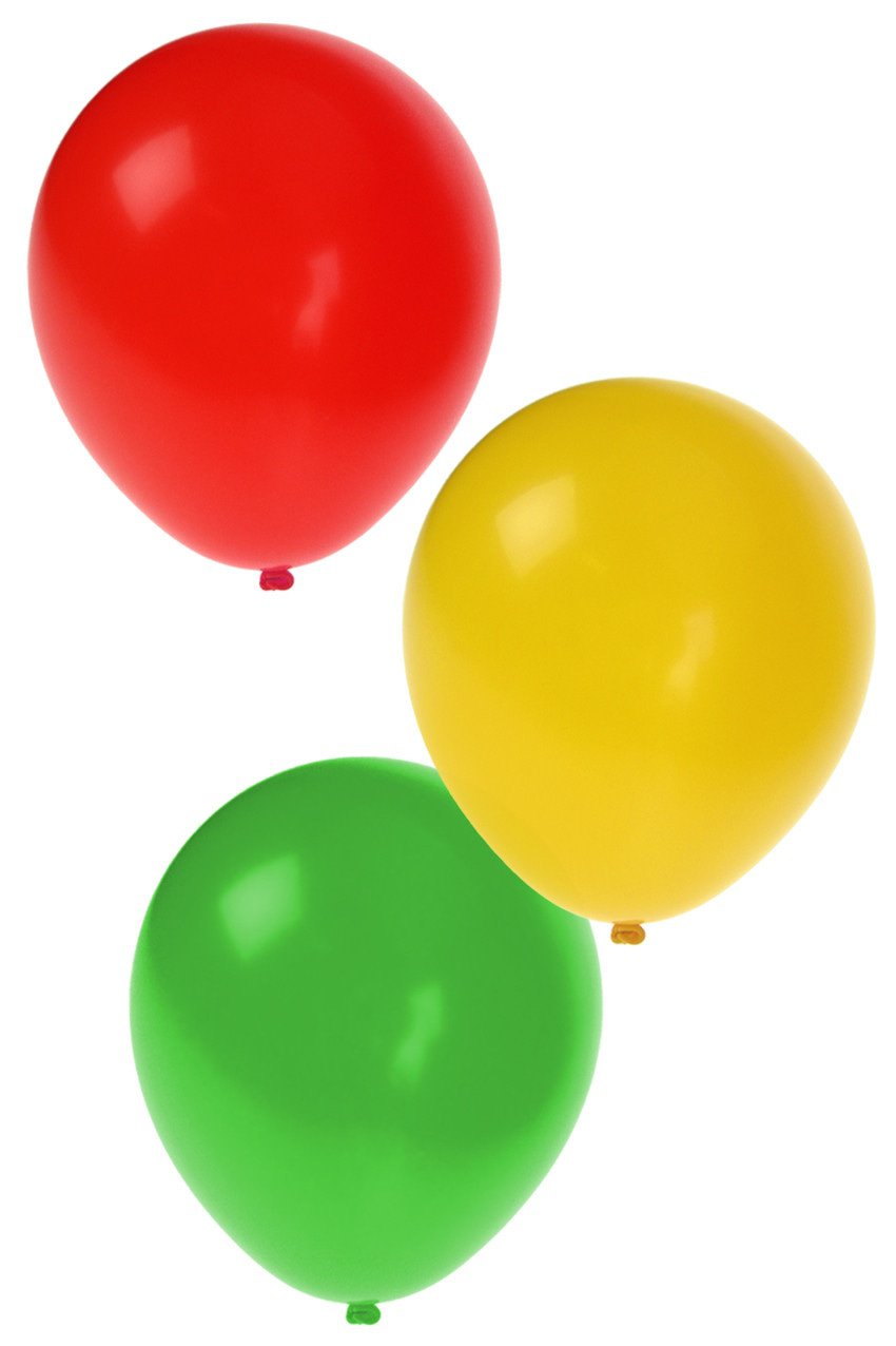 100 Ballonnen Rood Geel Groen