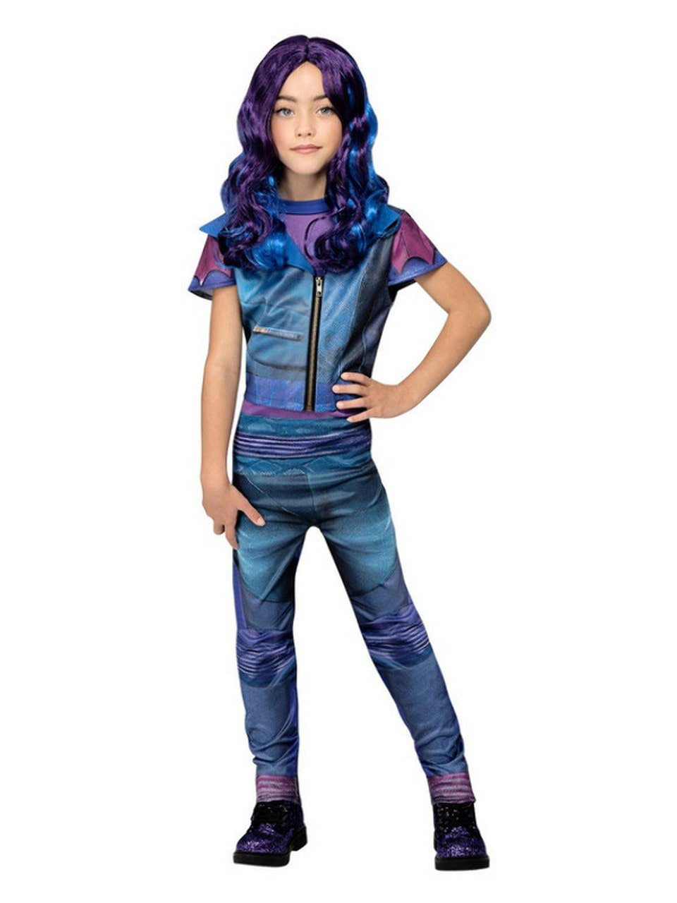 Slinkse Disney Descendants Queen Mal Meisje Kostuum