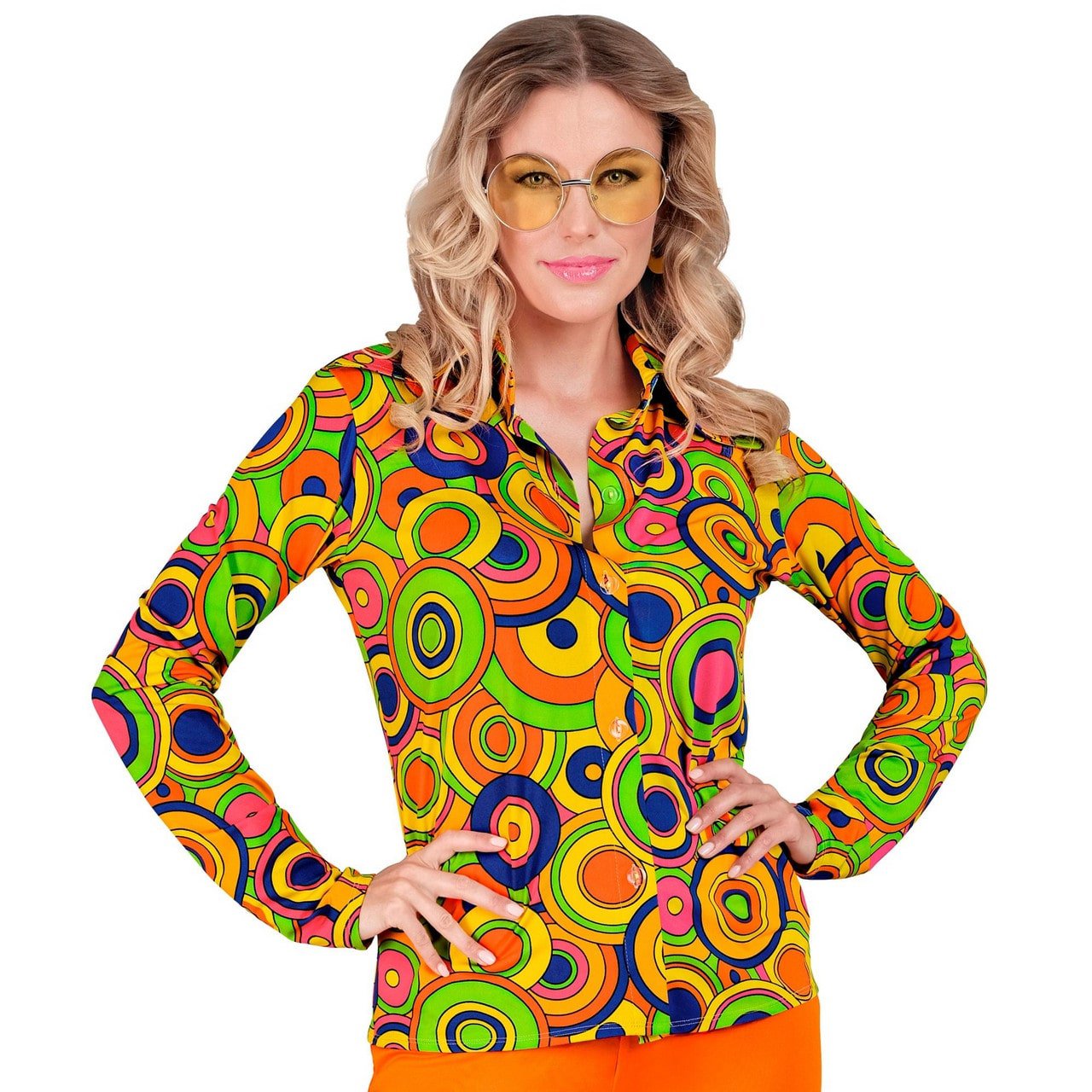 Love The 70s Shirt Longplay Circles Vrouw