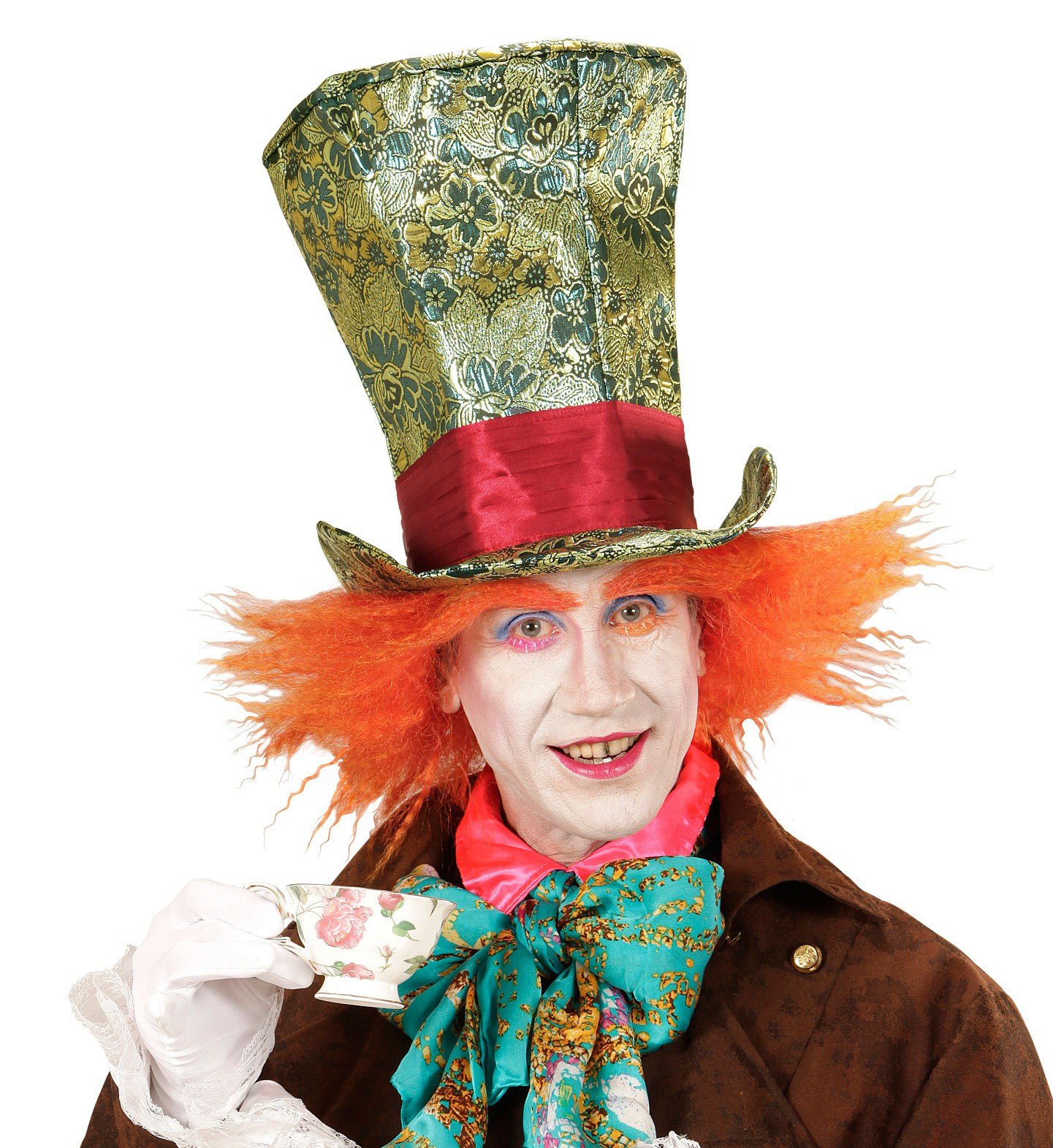 Spectaculaire Hoge Hoed Crazy Hatter Met Haar