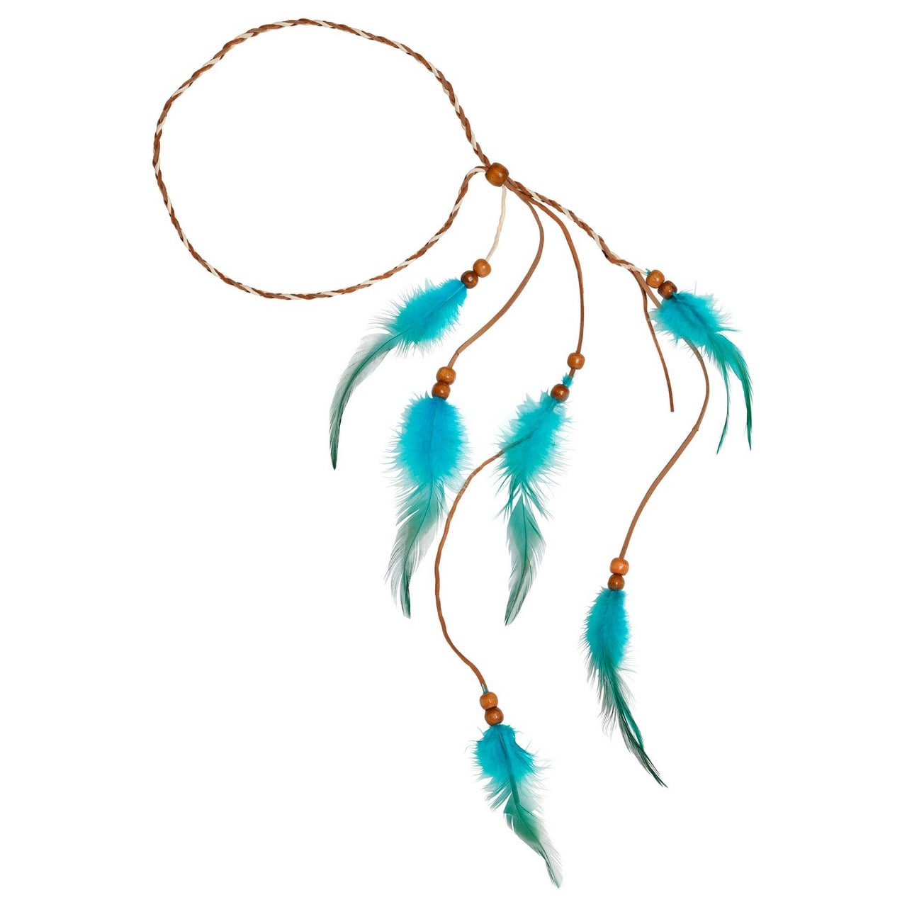 Veren Hoofdband Indiaan Turquoise