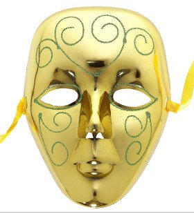 Stijlvol Masker Goud Met Glitters