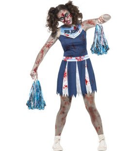 Zombie Cheerleader Daisy Vrouw Kostuum