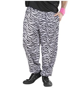 Baggy Broek 80s Zebra Man