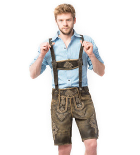 Bier Bier Becker Lederhose Retro Kort Man