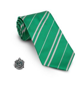 Harry Potter Slytherin Stropdas Met Pin Groen